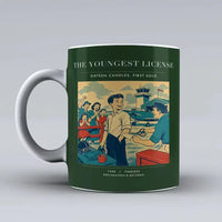 Thumbnail for VINTAGE G4298 - The Youngest License - Ceramic Mug design on darkgreen
