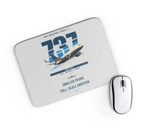 Thumbnail for Boeing 737 MAX 7 design on light gray rectangle mouse pad