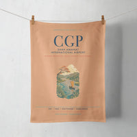 Thumbnail for Shah Amanat International Airport Chattogram (CGP) design on orange towel