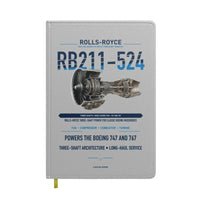Thumbnail for RB211-524 design on light gray notebook