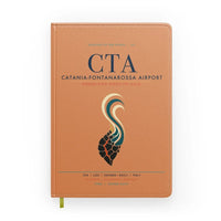 Thumbnail for Catania-Fontanarossa Airport (CTA) design on orange notebook