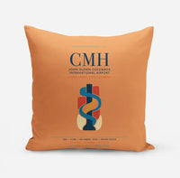 Thumbnail for John Glenn Columbus International Airport (CMH) design on orange pillow