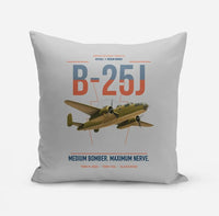 Thumbnail for B-25J Mitchell design on light gray pillow