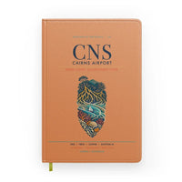 Thumbnail for Cairns Airport (CNS) design on orange notebook