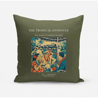 Thumbnail for VINTAGE G4225 - The Tropical Stopover - Designed Pillows design on greenarmy