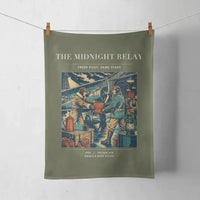 Thumbnail for VINTAGE G4149 - The Midnight Relay - Designed Towels design on greenarmy