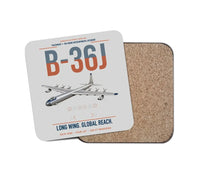 Thumbnail for B-36J Peacemaker design on light gray 1 piece coaster