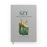 Thumbnail for Olsztyn-Mazury Airport (SZY) design on light gray notebook