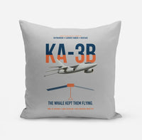 Thumbnail for KA-3B Skywarrior design on light gray pillow