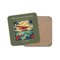 Thumbnail for The Island Hopper - Designed Coasters design on green army 1-piece