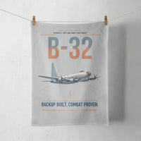 Thumbnail for B-32 Dominator design on light gray towel