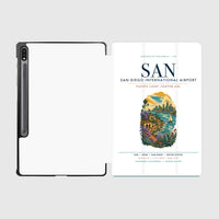 Thumbnail for San Diego International Airport (SAN) design on white samsung tablet tablet case