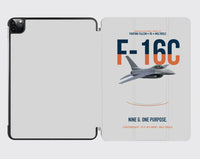 Thumbnail for F-16C Fighting Falcon Nine G One Purpose design on light gray ipad tablet case