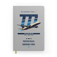 Thumbnail for Boeing 777-200ER design on light gray notebook