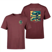 Thumbnail for VINTAGE G4267 - The Wheel Well Nap - Double-Side T-Shirt design on darkred double side t shirt