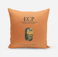 Thumbnail for Northwest Florida Beaches International Airport (ECP) design on orange pillow