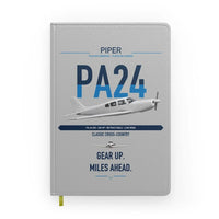 Thumbnail for Piper PA-24-250 Comanche 250 design on light gray notebook