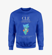 Thumbnail for Cleveland Hopkins International Airport CLE Sweatshirt - Blue