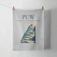 Thumbnail for Pullman–Moscow Regional Airport (PUW) design on light gray towel