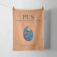 Thumbnail for Gimhae International Airport Busan (PUS) design on orange towel