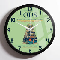 Thumbnail for Odesa International Airport ODS Wall-Clock Framed - Light Green