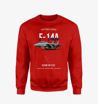 Thumbnail for F-14A Tomcat Defend The Fleet design on red sweatshirt