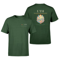 Thumbnail for Udon Thani International Airport (UTH) design printed on dark green double-side t-shirt