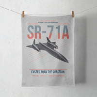 Thumbnail for SR-71A Blackbird design on light gray towel