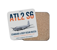 Thumbnail for Atlantique 2 Standard 6 design on light gray 1 piece coaster