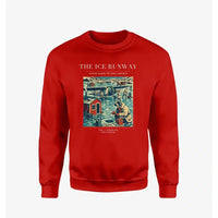Thumbnail for VINTAGE G4041 - The Ice Runway - Designed Sweatshirts design on red