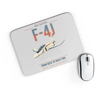 Thumbnail for F-4J Phantom II design on light gray rectangle mouse pad