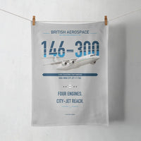Thumbnail for BAe 146-300 design on light gray towel