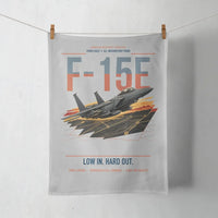 Thumbnail for F-15E Strike Eagle design on light gray towel