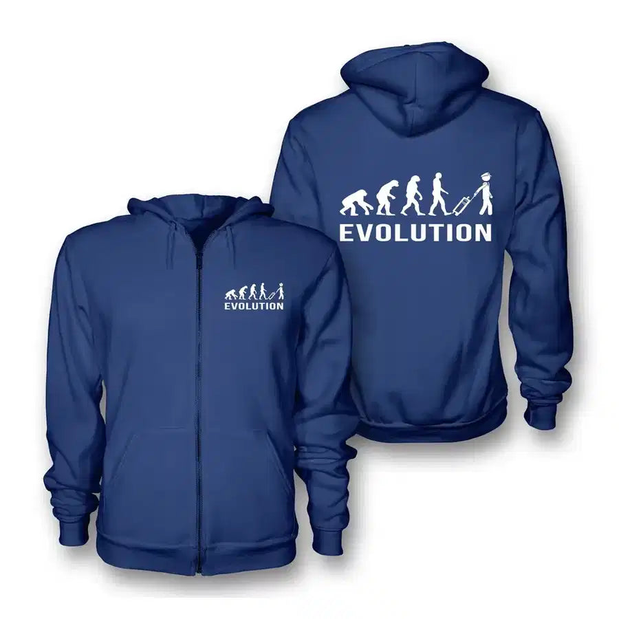 Pilot Evolution Zipped Hoodie - Blue