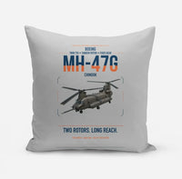 Thumbnail for Boeing MH-47G Chinook design on light gray pillow