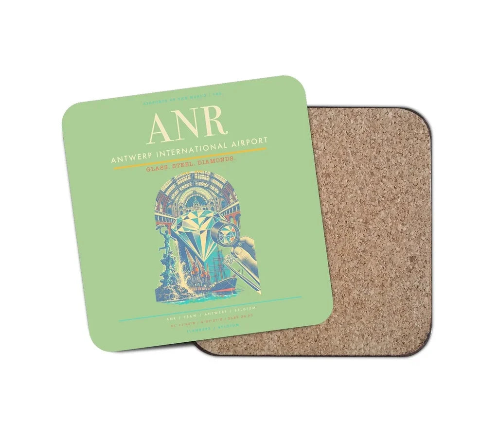 Antwerp International Airport ANR Coaster 1-Piece - Light Green