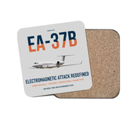 Thumbnail for EA-37B Compass Call design on light gray 1 piece coaster