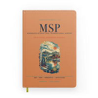 Thumbnail for Minneapolis-Saint Paul International Airport (MSP) design on orange notebook