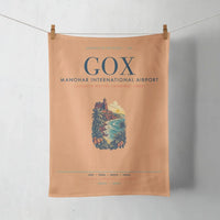 Thumbnail for Manohar International Airport Mopa (GOX) design on orange towel
