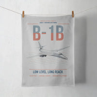 Thumbnail for B-1B Lancer design on light gray towel