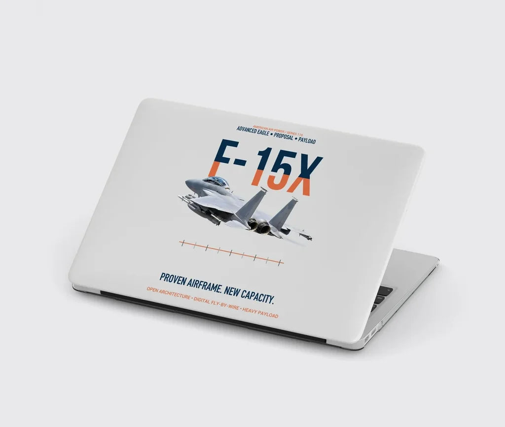 F-15X Advanced Eagle Proposal Proven Airframe New Capacity design on light gray MacBook case