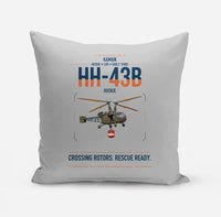 Thumbnail for Kaman HH-43B Huskie design on light gray pillow