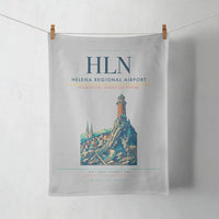 Thumbnail for Helena Regional Airport (HLN) design on light gray towel