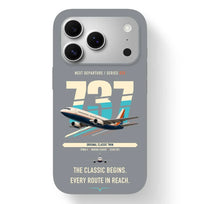 Thumbnail for Boeing 737-300 Classic design on gray magsafe iphone case