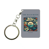 Thumbnail for VINTAGE G4115 - The Mach Meter - Designed Key Chain design on gray