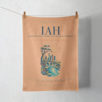 Thumbnail for Houston George Bush Intercontinental Airport (IAH) design on orange towel