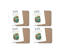 Thumbnail for Tainan Airport (TNN) design on white 4 pieces set coaster