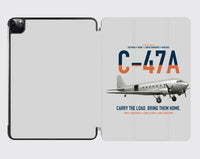 Thumbnail for C-47A Skytrain design on light gray ipad tablet case