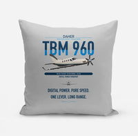 Thumbnail for Daher TBM 960 design on light gray pillow
