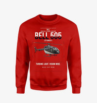Thumbnail for Bell 505 Jet Ranger X design on red sweatshirt